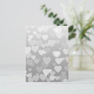 Cartão Postal Padrão de Corações 17