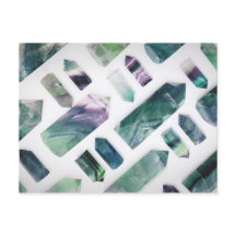 Padrão de Cristal de Fluorita Verde Fofo da Moda