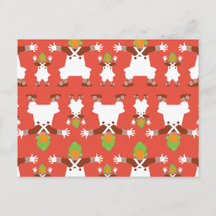 Cartão Postal Padrão de dança Oompa Loompa