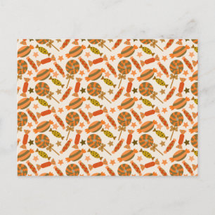 Cartão Postal Padrão de doces   Padrão do lombo   pirulito 54