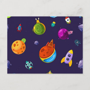 Cartão Postal Padrão de espaço