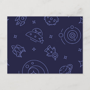 Cartão Postal Padrão de espaço