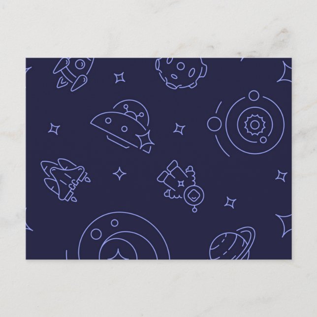Cartão Postal Padrão de espaço (Frente)