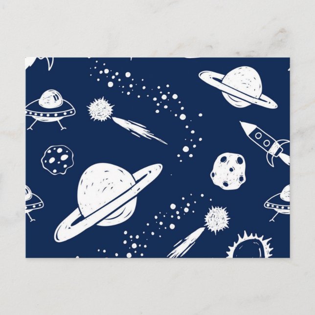 Cartão Postal Padrão de espaço (Frente)