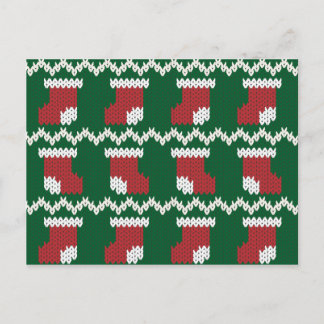 Cartão Postal Padrão de estoque de natal em malha