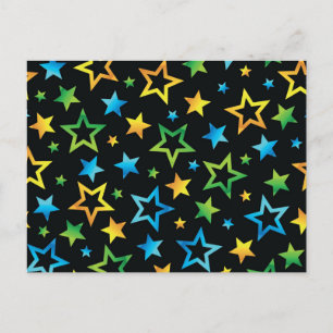 Cartão Postal Padrão de estrelas