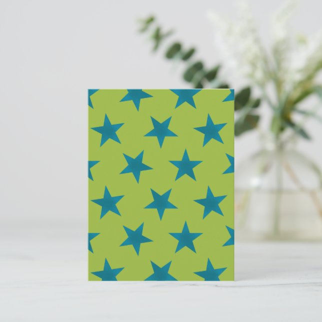 Cartão Postal Padrão de estrelas de ouro 20 (Em pé/Frente)