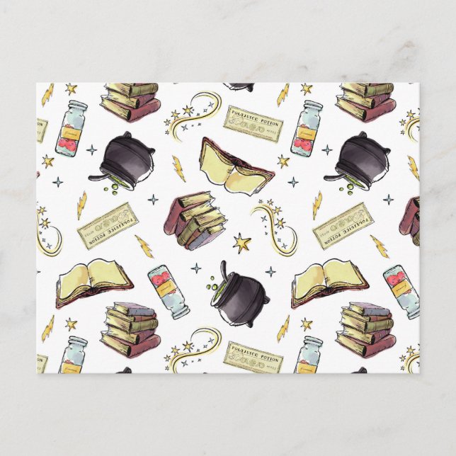Cartão Postal Padrão de Feitiços e Livros do HARRY POTTER™ (Frente)