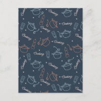 padrão de ferramentas de cozinha de cozinhar fofo