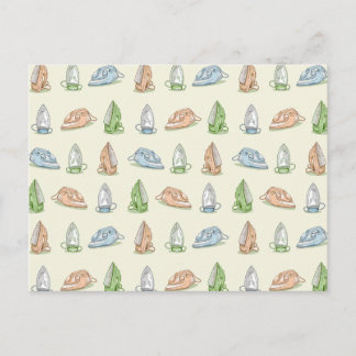 Cartão Postal Padrão de ferro de passar roupa