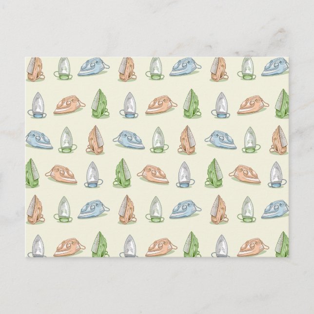 Cartão Postal Padrão de ferro de passar roupa (Frente)