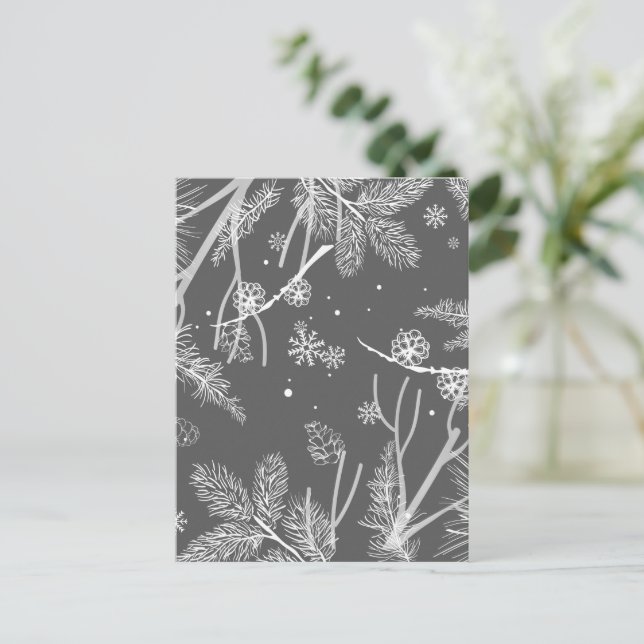 Cartão Postal Padrão de inverno 4 (Em pé/Frente)