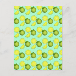 Cartão Postal Padrão de Limão Verde