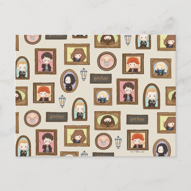 Cartão Postal Padrão de Moldura de Imagem HARRY POTTER™ Chibi (Frente)
