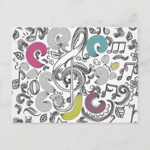 Cartão Postal Padrão de música