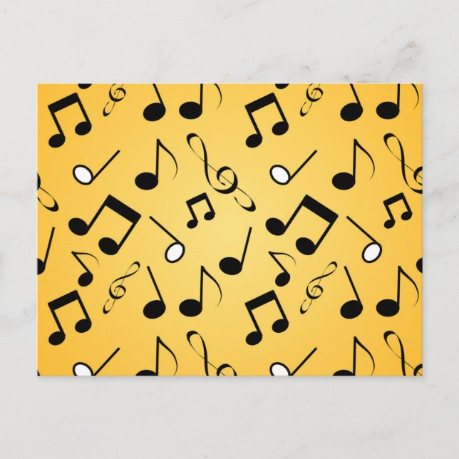 Cartão Postal Padrão de música (Frente)