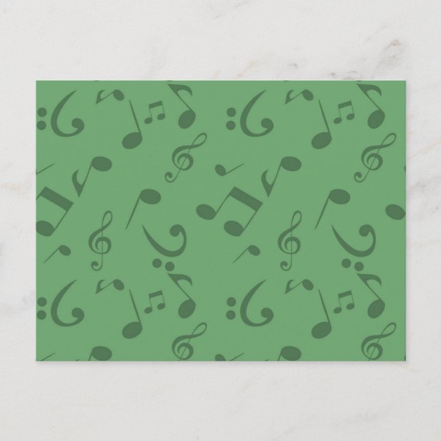 Cartão Postal Padrão de música (Frente)