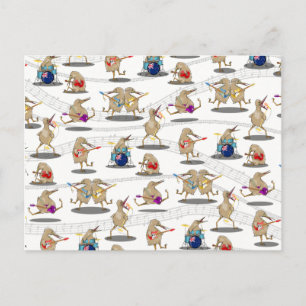 Cartão Postal Padrão de música Kiwi