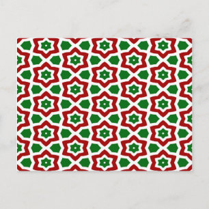 Cartão Postal Padrão de Natal do ornamentado