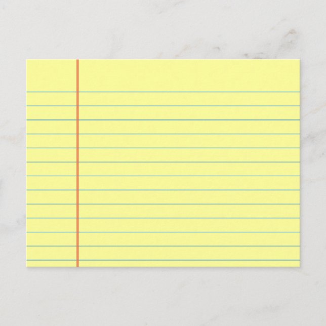 Cartão Postal Padrão de Pad Legal (Frente)