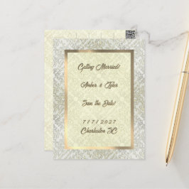 Cartão Postal Padrão de Rabisco Elegante