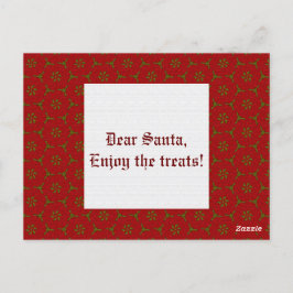 Cartão Postal Padrão de rendas de Natal