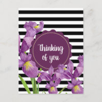 Padrão de Stripes Brancas Roxo-Roxo Iris Preto