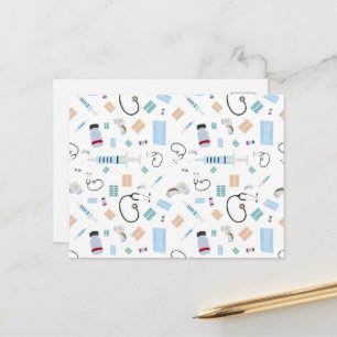 Cartão Postal Padrão de suprimentos médicos para profissionais d