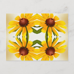 Cartão Postal Padrão de Susan Kaleidoscope de olhos negros
