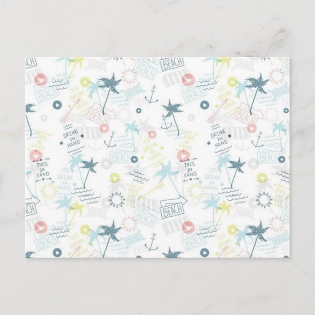 Cartão Postal Padrão de Verão (Frente)