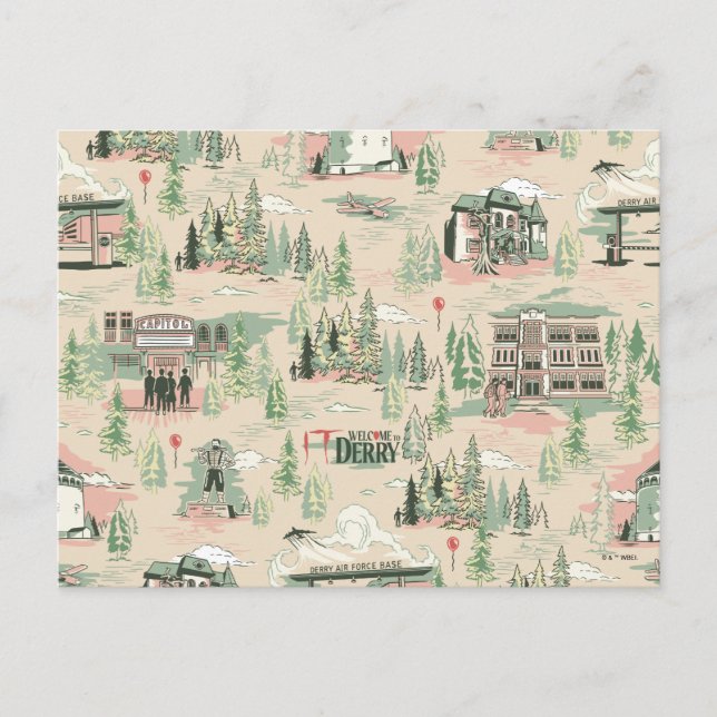 Cartão Postal Padrão Derry Locations (Frente)