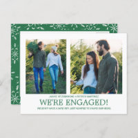 Padrão do Floco de Neve Foto do Anúncio do noivado