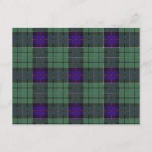 Cartão Postal Padrão do Leslie Scottish Tartan