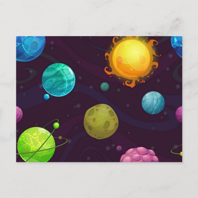 Cartão Postal Padrão espacial (Frente)