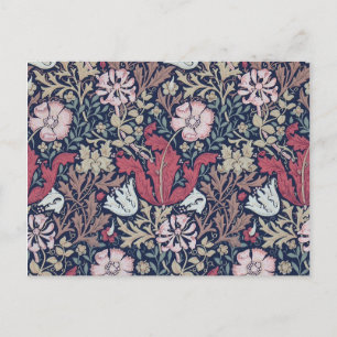 Cartão Postal Padrão Floral Vintage, William Morris