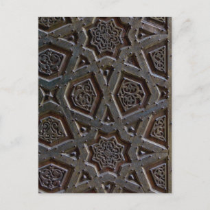 Cartão Postal Padrão Geométrico Islâmico