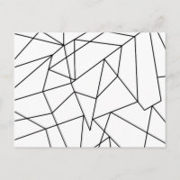 Padrão Geométrico Simples Preto e Branco
