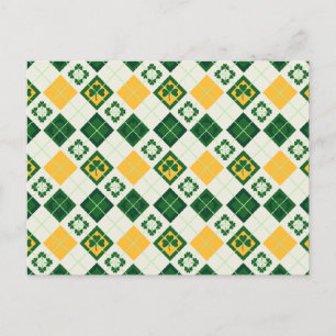 Cartão Postal Padrão irlandês do Dia de São Patrício