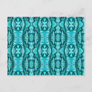 Cartão Postal Padrão Orgânico Aqua Turquoise Ocean Wing