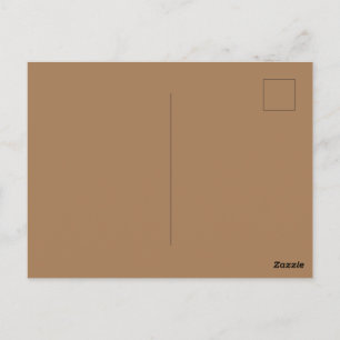 Cartão Postal Padrão Perfeito de Imagem Castanho-Claro Personali