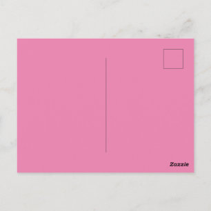 Cartão Postal Padrão Perfeito de Imagem Rosa com Marca Personali