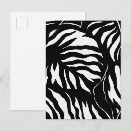 Cartão Postal Padrão preto abstrato de fundo