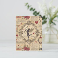 Padrão Romântico de Vintage Cupid (9)