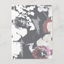 Cartão Postal padrão rosa bonito