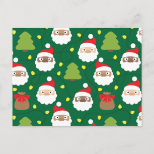 Cartão Postal Padrão Santa Clauses