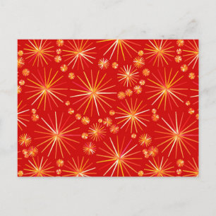 Cartão Postal Padrão Sputnik do meio século, Vermelho Profundo