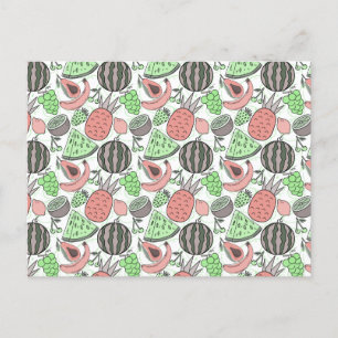 Cartão Postal padrão uniforme de fruta padrão da superfície da