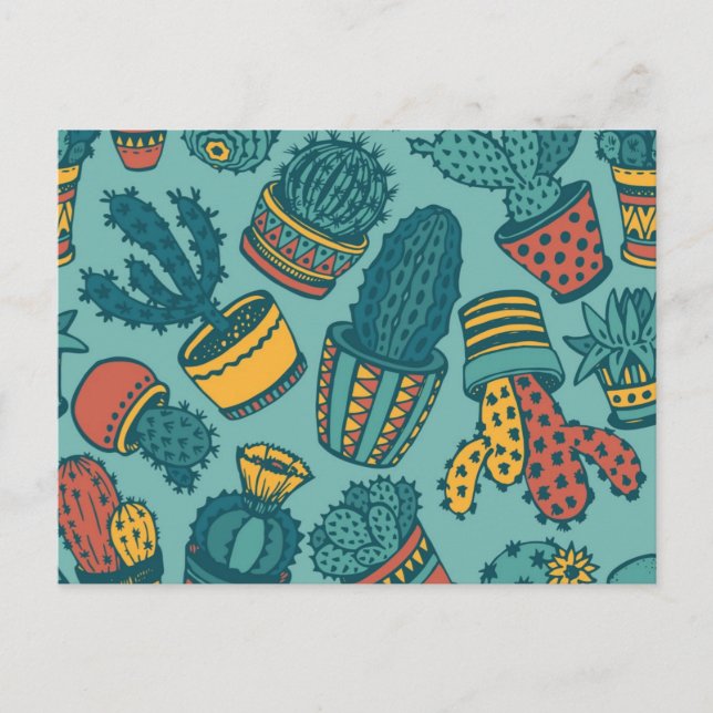 Cartão Postal Padrão vegetal (Frente)