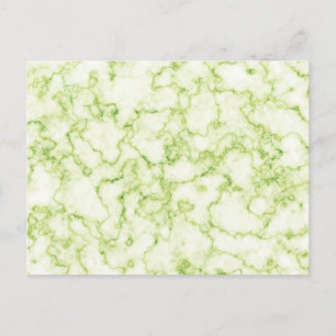 Cartão Postal Padrão Verde Marble