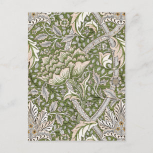 Cartão Postal : Padrão Verde Windrush de William Morris: Vintage